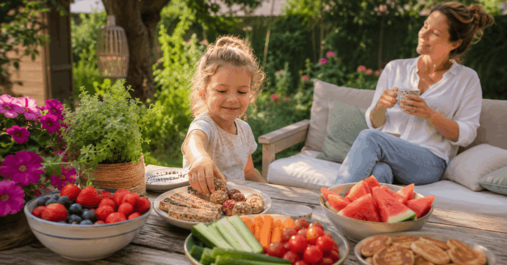Gesunde Snacks für Kinder im Sommer