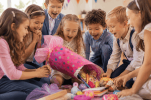 Der Moment auf den alle warten, die Schultüte darf geöffnet werden