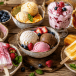 Leckere Auswahl an selbstgemachtem Eis