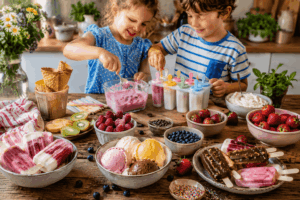Eis selber machen mit Kindern ist bei uns ein Ritual