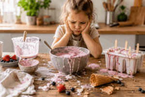 Eis selber machen - misslungener Versuch