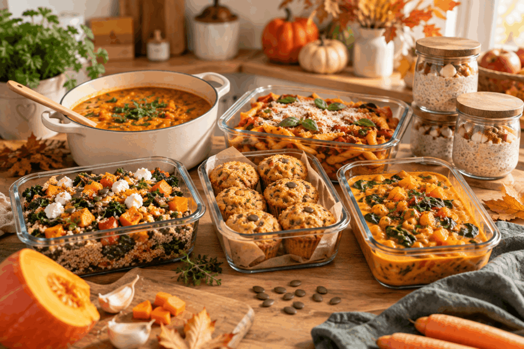 Mealprep im Herbst für berufstätige Mütter